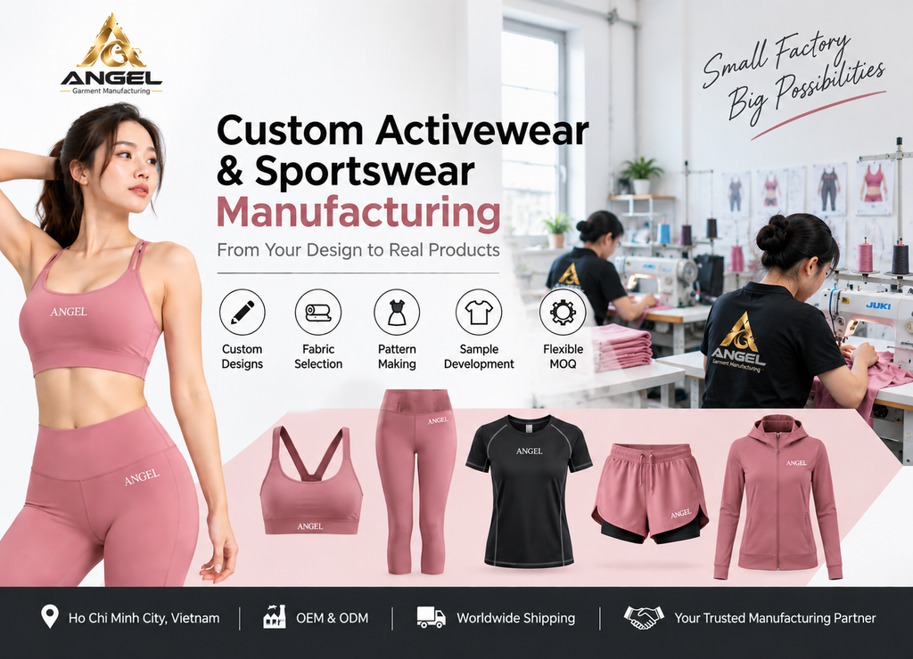 ANGEL gym and yoga apparel workshop