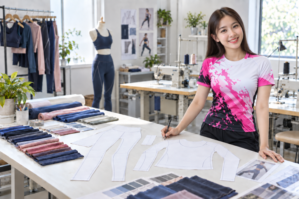 About ANGEL Nhân viên ANGEL phát triển mẫu trang phục tại xưởng may