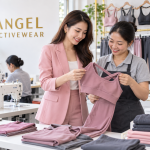 Nhân viên ANGEL kiểm tra mẫu trang phục