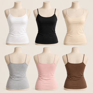 Products Áo hai dây nữ ANGEL, sáu màu: trắng, đen, be, xám, hồng, nâu